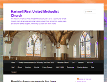 Tablet Screenshot of hartwellfumc.com